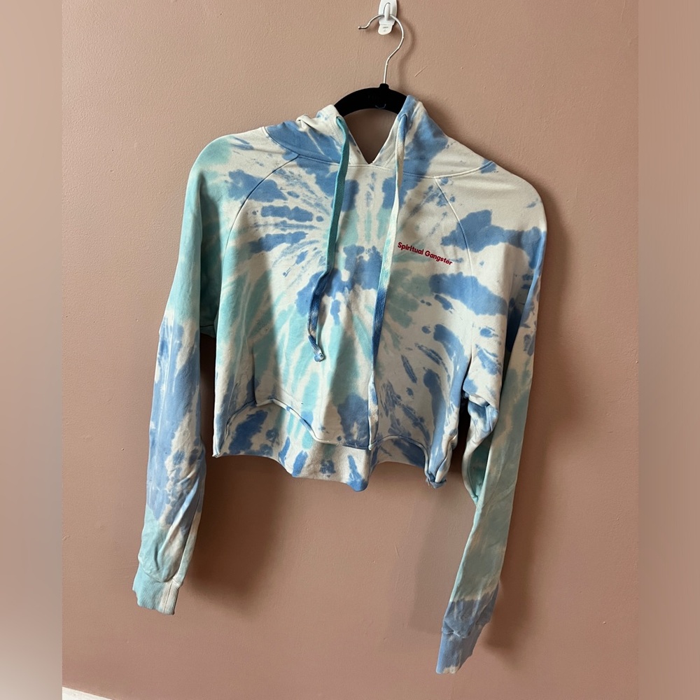 Spiritual Gangster cropped hoodie size small